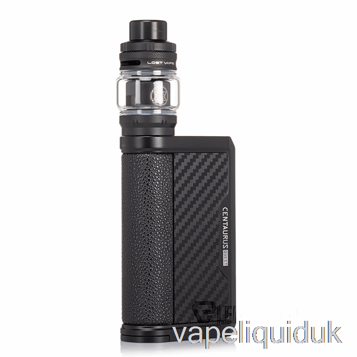 Lost Vape Centaurus Q200 Starter Kit [Centaurus Tank] Black Carbon Fiber Vape Liquid